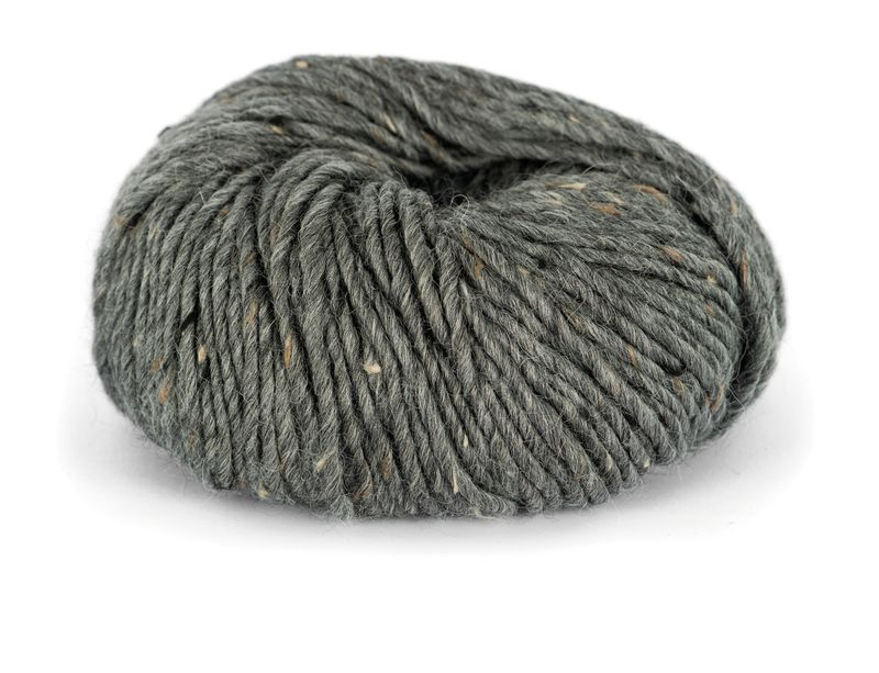 102 Alpakka Tweed Mørk grå
